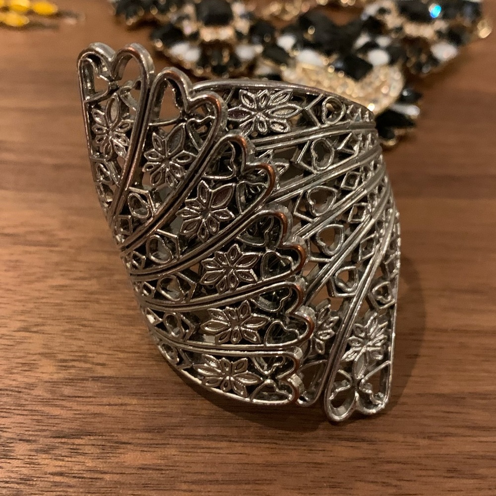 Silver cuff bracelet